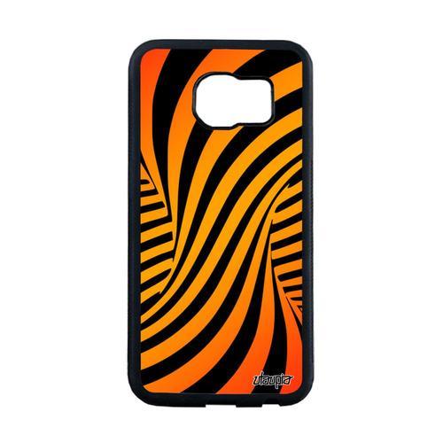 Coque Samsung S6 Edge Silicone Illusion D'optique 3d Antichoc Orang... on Productcaster.