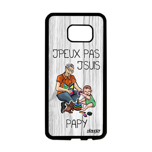 Coque Pour Galaxy S7 Edge Silicone J'peux Pas J'suis Papy Gris Nais... on Productcaster.