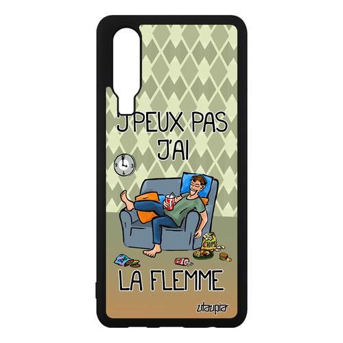 Coque Silicone J'peux Pas J'ai La Flemme Huawei P30 Noir Bd Rigide ... on Productcaster.