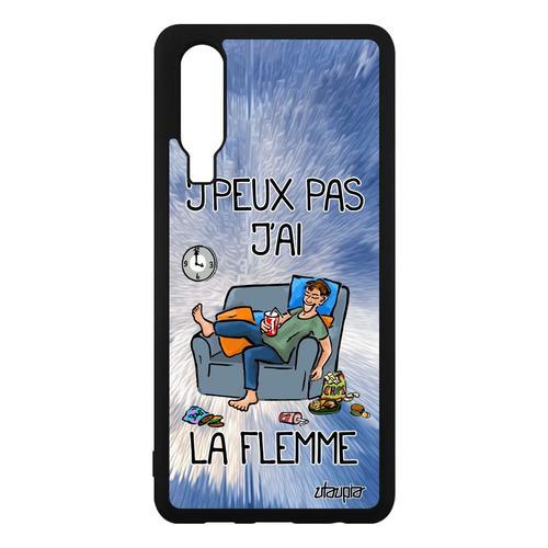 Coque Pour Huawei P30 Silicone J'peux Pas J'ai La Flemme Feignant A... on Productcaster.