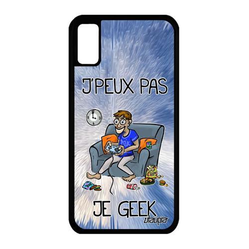 Coque Silicone Iphone X J'peux Pas Je Geek Jpeux Rigide Texte Etui ... on Productcaster.