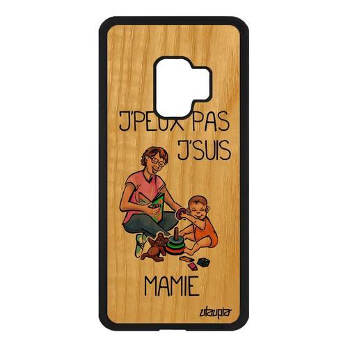 Coque Bois S9 Silicone J'peux Pas J'suis Mamie Grand Mere Je Mobile... on Productcaster.