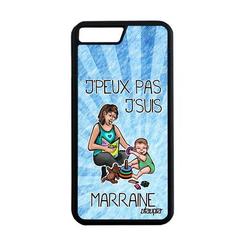 Coque Iphone 7 Plus Silicone J'peux Pas J'suis Marraine Bd Antichoc... on Productcaster.