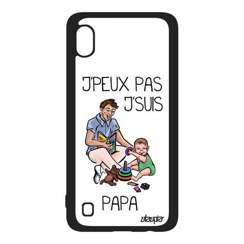 Coque Galaxy A10 Silicone J'peux Pas J'suis Papa Texte Drole Alumin... on Productcaster.