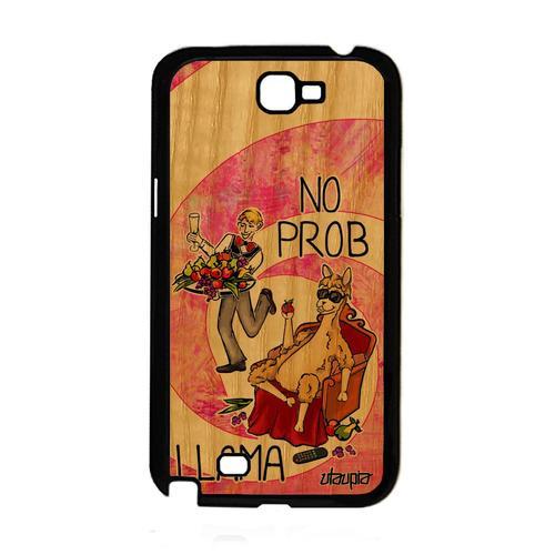 Coque Silicone Samsung Note 2 En Bois No Prob Lama Rose De Protecti... on Productcaster.