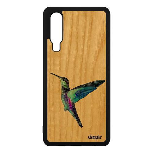 Coque Bois Colibri P30 Silicone Oiseau Cover Violet Nature Mobile D... on Productcaster.