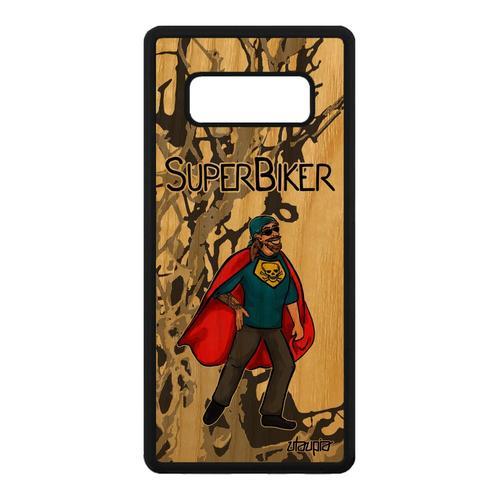 Coque Super Biker Motard Pour Galaxy Note 8 En Bois Silicone Housse... on Productcaster.