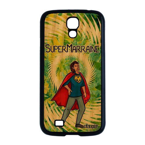 Coque S4 En Bois Silicone Super Marraine Drole Vert Humour Bumper C... on Productcaster.