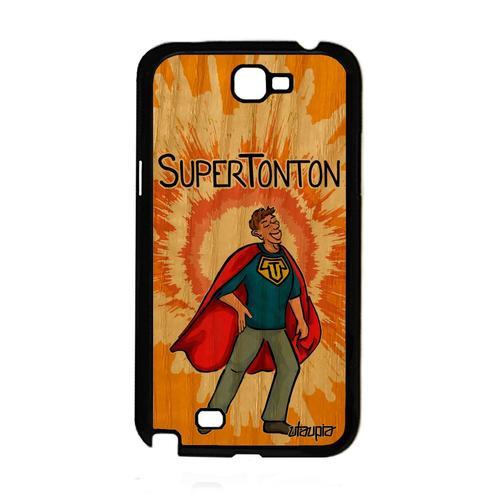 Coque Silicone Super Tonton Pour Galaxy Note 2 En Bois Bd Portable ... on Productcaster.