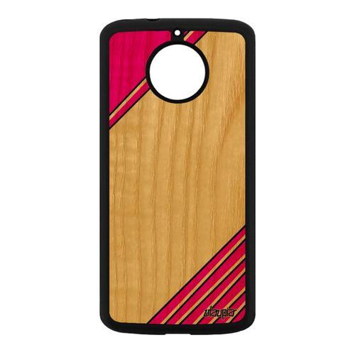 Coque Moto E4 Plus En Vrai Bois Naturel Silicone Moderne Coloré Uni... on Productcaster.