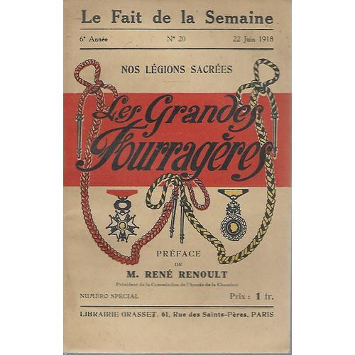 Le Fait De La Semaine N° 20 - 22 Juin 1918 - Les Grandes Fourragères on Productcaster.