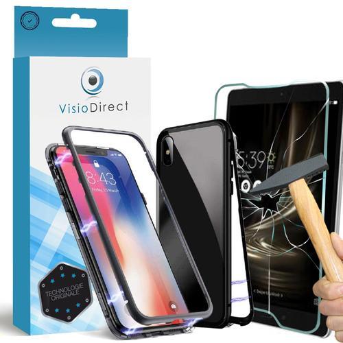 Verre Trempe Pour Iphone 11 6.1" + Coque Magnetique Noir De Protect... on Productcaster.