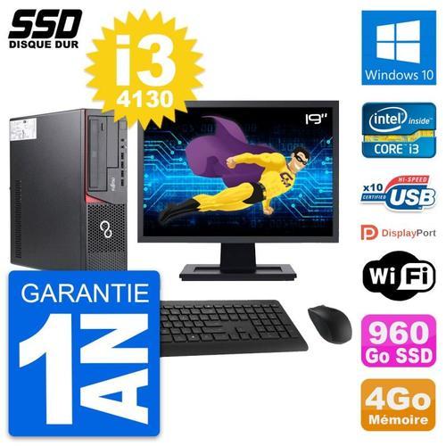 PC Fujitsu E720 E85+ DT Ecran 19" Core i3-4130 RAM 4Go SSD 960Go Wi... (Reconditionné) on Productcaster.