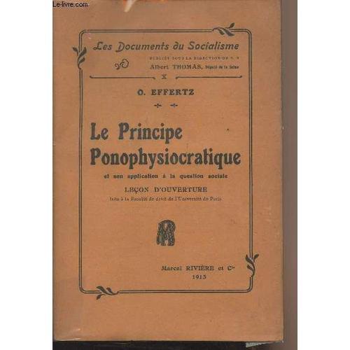 Le Principe Ponophysiocratique Et Son Application À La Question Soc... on Productcaster.