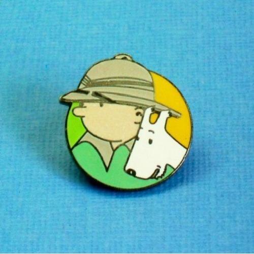 15205 // 1 Pin's : Tintin & Milou Au Congo . ( Hergé Corner N°166) on Productcaster.