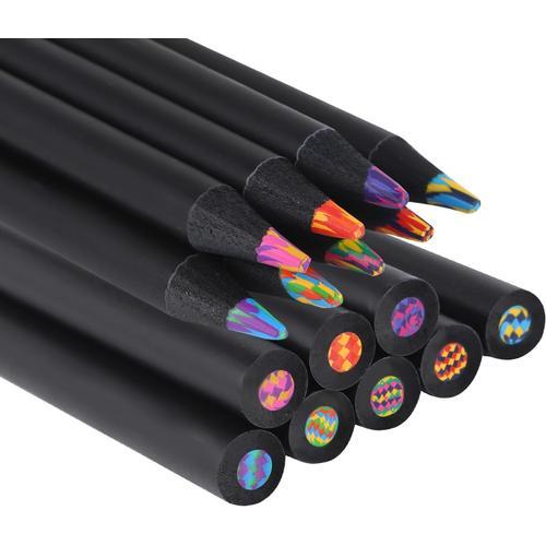 8 Pcs Crayon De Couleurs Arc-En-Ciel Avec 8 Rainbow Couleurs Différ... on Productcaster.