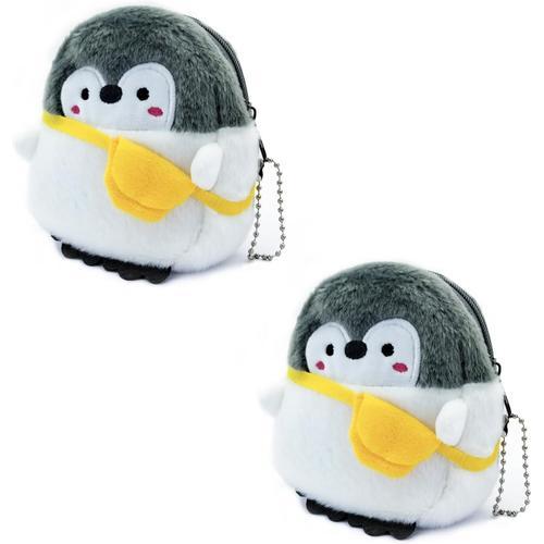 Porte-monnaie, 2 pièces de monnaie en peluche mignon petit porte-mo... on Productcaster.