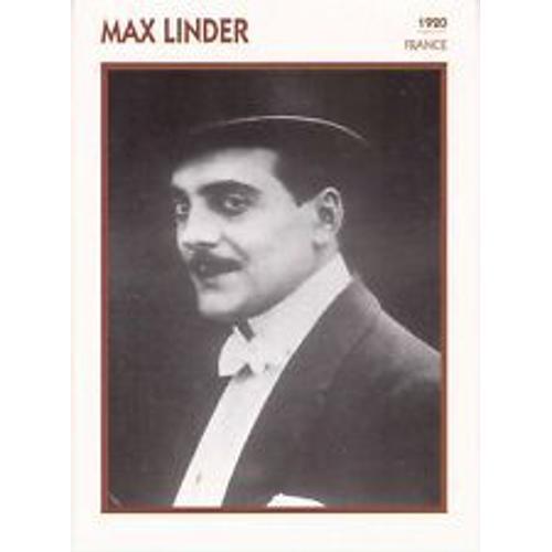 Fiche Portrait De Star Max Linder on Productcaster.