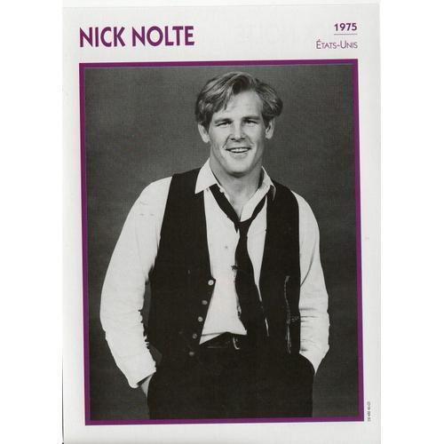 Fiche Portrait De Star Nick Nolte on Productcaster.