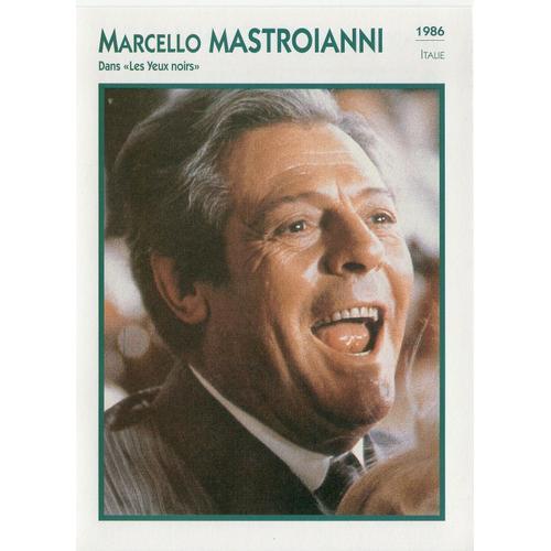 Fiche Portrait De Star Marcello Mastroianni on Productcaster.