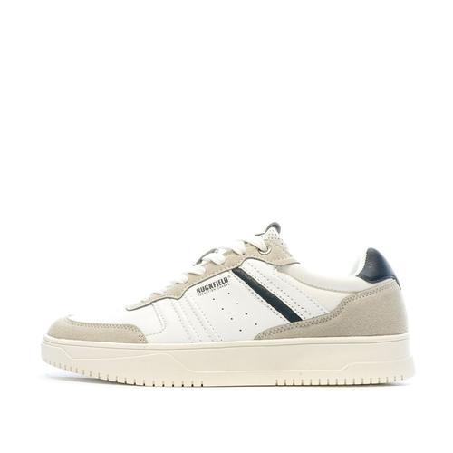 Baskets Blanches/Beige/Marine Homme Ruckfield Eliss - 42 on Productcaster.