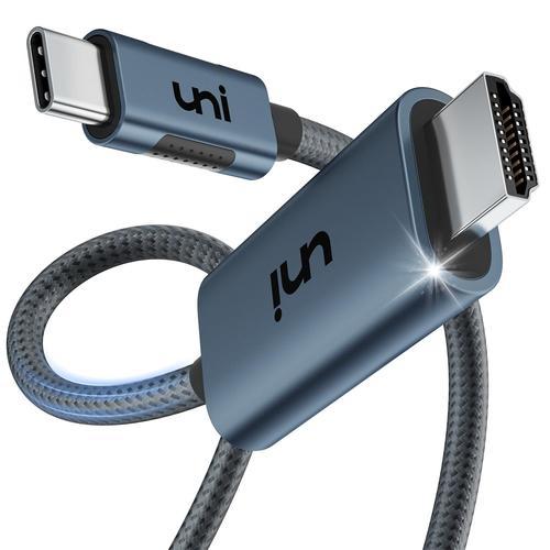 Câble USB C vers HDMI 2.1 8K@60Hz, 4K@144Hz 1.8m, câble Thunderbolt... on Productcaster.