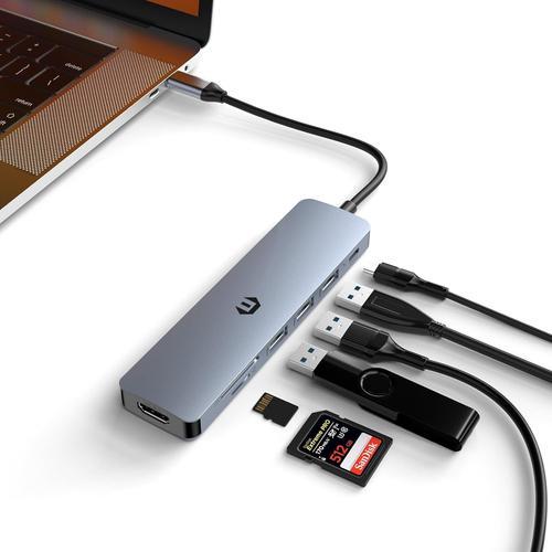 Hub USB C Portable et Complet, Adaptateur 7-en-1 vers HDMI 4K, Type... on Productcaster.