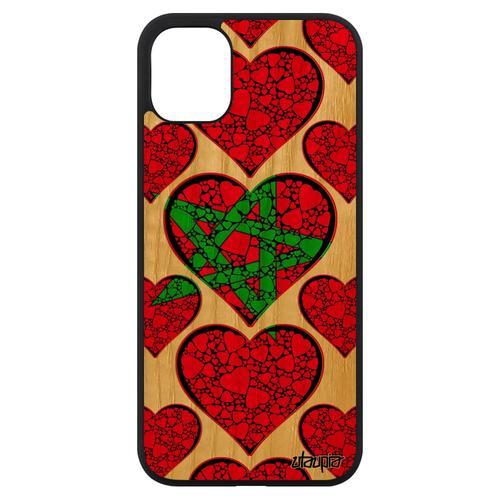 Coque En Bois Iphone 11 Silicone Drapeau Maroc Marocain Basket De P... on Productcaster.