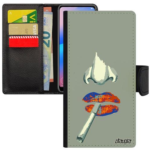 Coque Samsung A20e Rabat Portefeuille Fumeur Cigarette Housse Clope... on Productcaster.