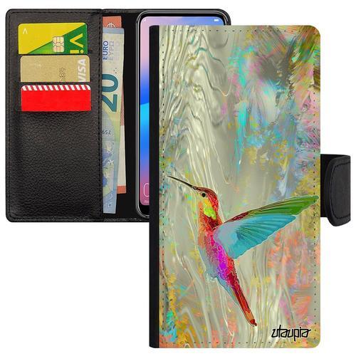 Coque Colibri Rabat Samsung A20e Portefeuille Porte Cartes Fleurs N... on Productcaster.