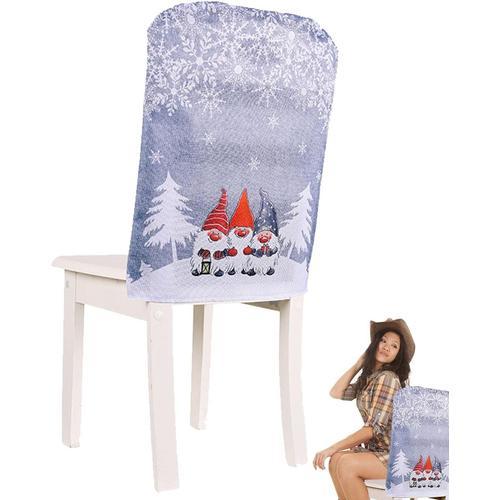 Couverture De Chaise De Flocon De Neige Housses De Chaise De Noël,H... on Productcaster.