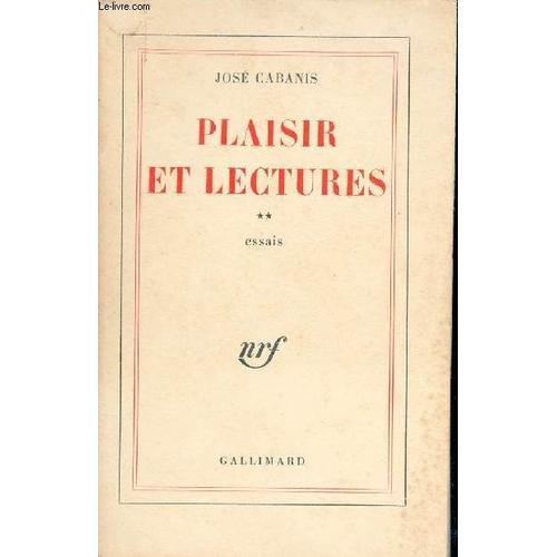 Plaisir Et Lectures - Tome 2 : Essais. on Productcaster.