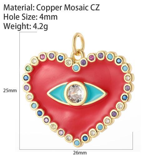 Breloques Pendentif Coeur Rouge, Boucles D'oreilles Bricolage, Coll... on Productcaster.