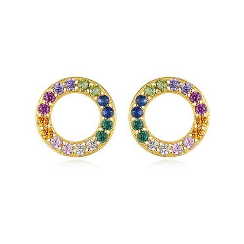 Petites Boucles D'oreilles En Forme De V En Forme De Soleil En Arge... on Productcaster.