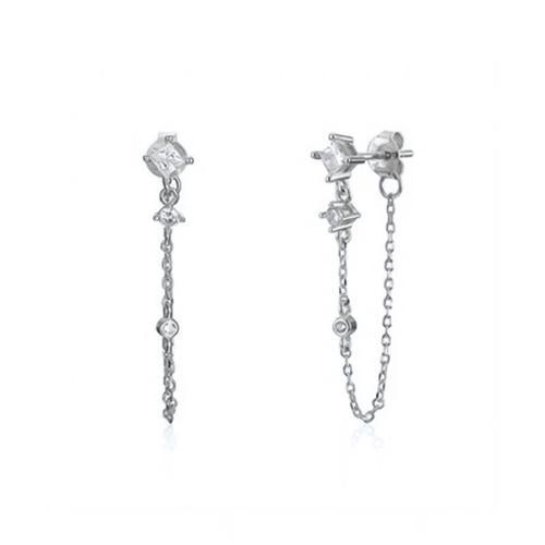 Boucles D'oreilles Longues En Argent Sterling 925 Pour Femmes, Plus... on Productcaster.