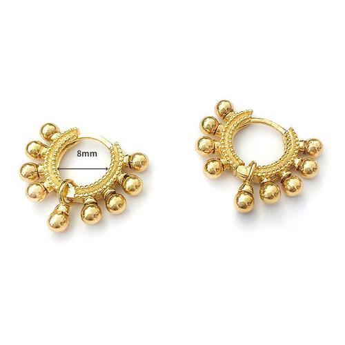 Boucles D'oreilles Créoles En Argent Regardé 925 Pour Femmes, Boucl... on Productcaster.