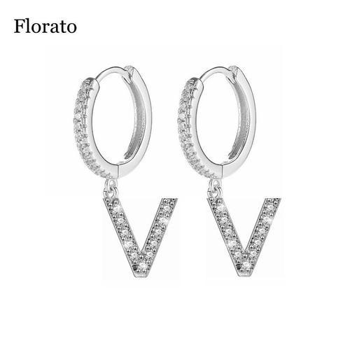 Boucles D'oreilles Créoles Coréennes En Argent Regardé 925 Pour Fem... on Productcaster.