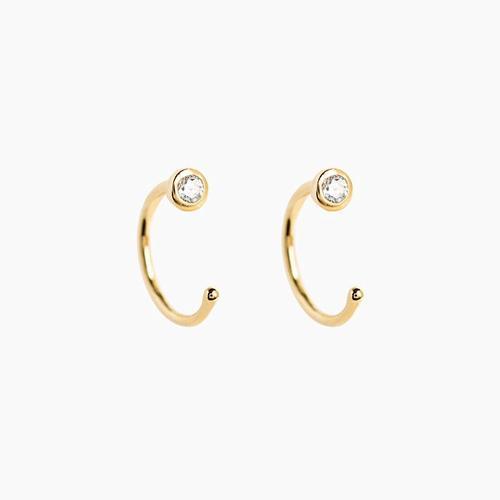 Boucles D'oreilles En Argent Regardé 925 Pour Femme, Petit Clou En ... on Productcaster.