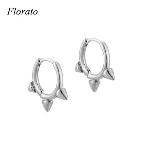 Créoles En Argent Sterling 925 Pour Femmes, Boucles D'oreilles Rond... on Productcaster.