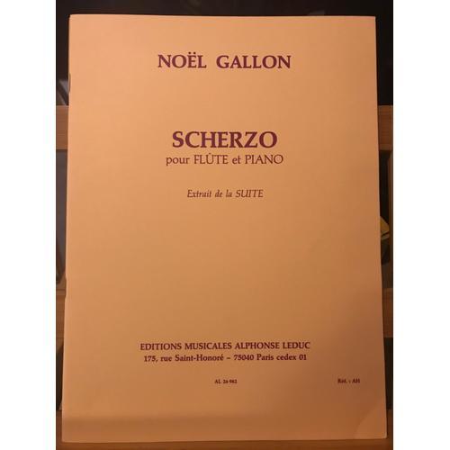 Noël Gallon Scherzo Pour Flûte Et Piano Partition Éditions Leduc on Productcaster.