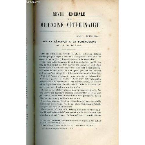 Revue Générale De Médecine Vétérinaire N°54 15 Mars 1905 - Sur La R... on Productcaster.