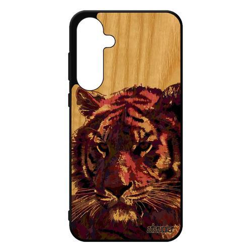 Coque Bois Pour Galaxy A55 5g Silicone Tigre Case Grapgique Mobile ... on Productcaster.