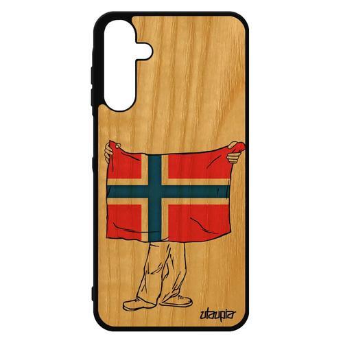 Coque Silicone Samsung Galaxy A15 4g 5g Bois Drapeau Norvege Norveg... on Productcaster.