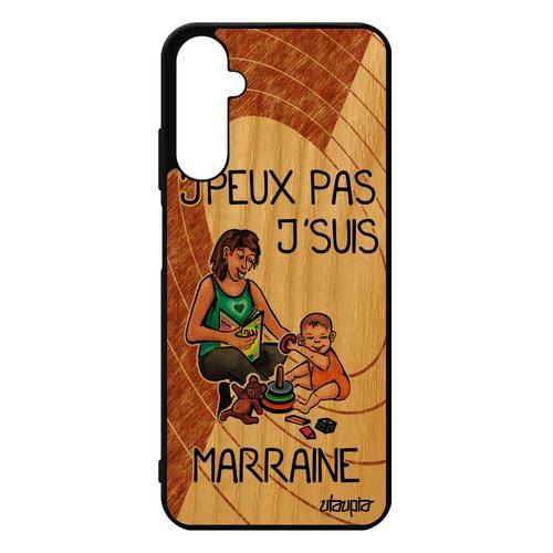 Coque Antichoc Pour Samsung A05s Bois Silicone Humour J'peux Pas J'... on Productcaster.