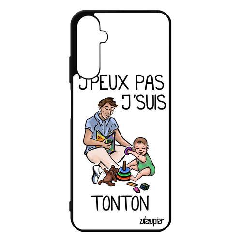 Coque Samsung Galaxy A05s Silicone J'peux Pas J'suis Tonton Texte J... on Productcaster.