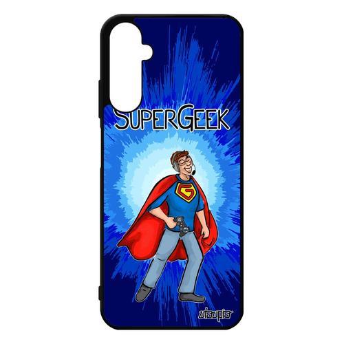 Coque Galaxy A05s En Silicone Super Geek Etui Jeux Video Texte Comi... on Productcaster.