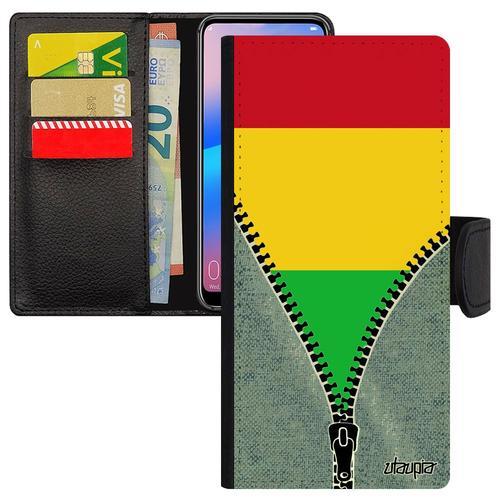 Coque Redmi Note 13 Pro 5g Cuir Rabat Drapeau Mali Malien Basket Co... on Productcaster.