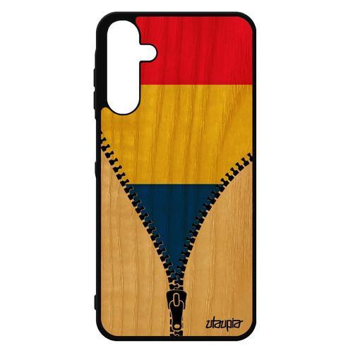 Coque Samsung A15 4g 5g En Bois Silicone Drapeau Roumanie Roumain E... on Productcaster.