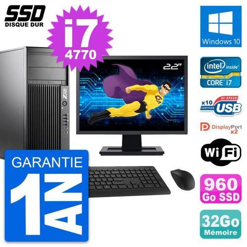 PC Tour HP Z230 Ecran 22" Intel Core i7-4770 RAM 32Go SSD 960Go Win... (Reconditionné) on Productcaster.