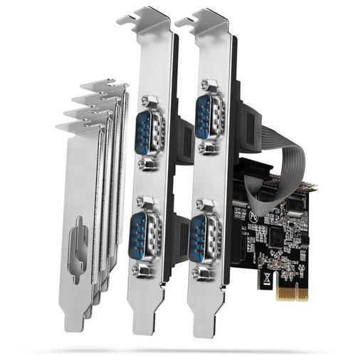 Axagon Compatible Pcea-psn Pcie-adapter Mit 4x Seriell-ports - Asix A on Productcaster.